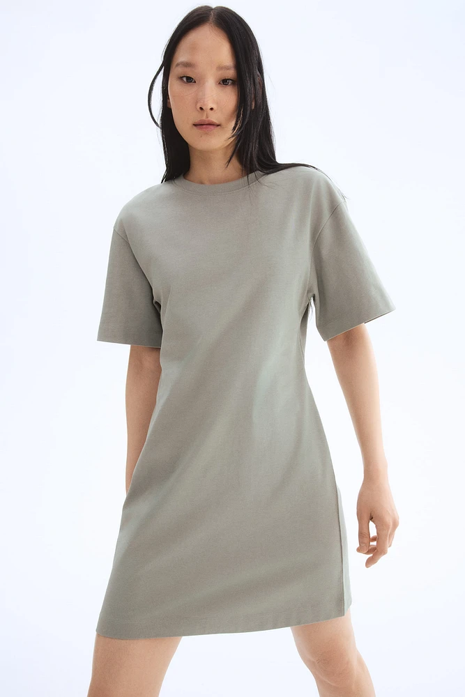 Defined-Waist T-Shirt Dress