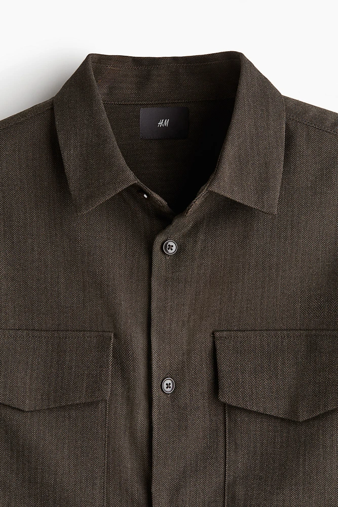 Regular Fit Utility Overshirt