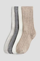4-pack Ribbed Socks