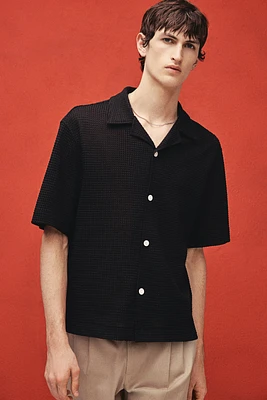 Regular Fit Jacquard-Knit Shirt