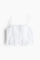 Flounce-Trimmed Camisole Top