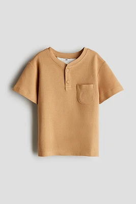 Cotton Henley T-shirt