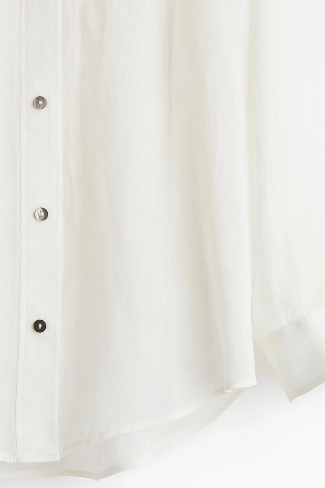 Chemise grande taille en ramie