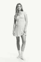 Pointelle-Jersey Dress