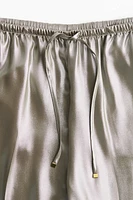 Pantalon large avec cordon de serrage
