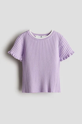 Rib-knit Top