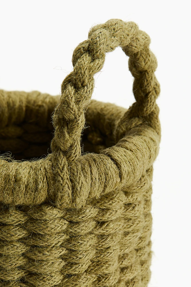 Panier de rangement en jute