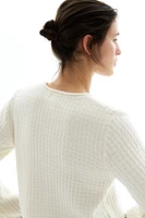 Moss-Knit Cardigan