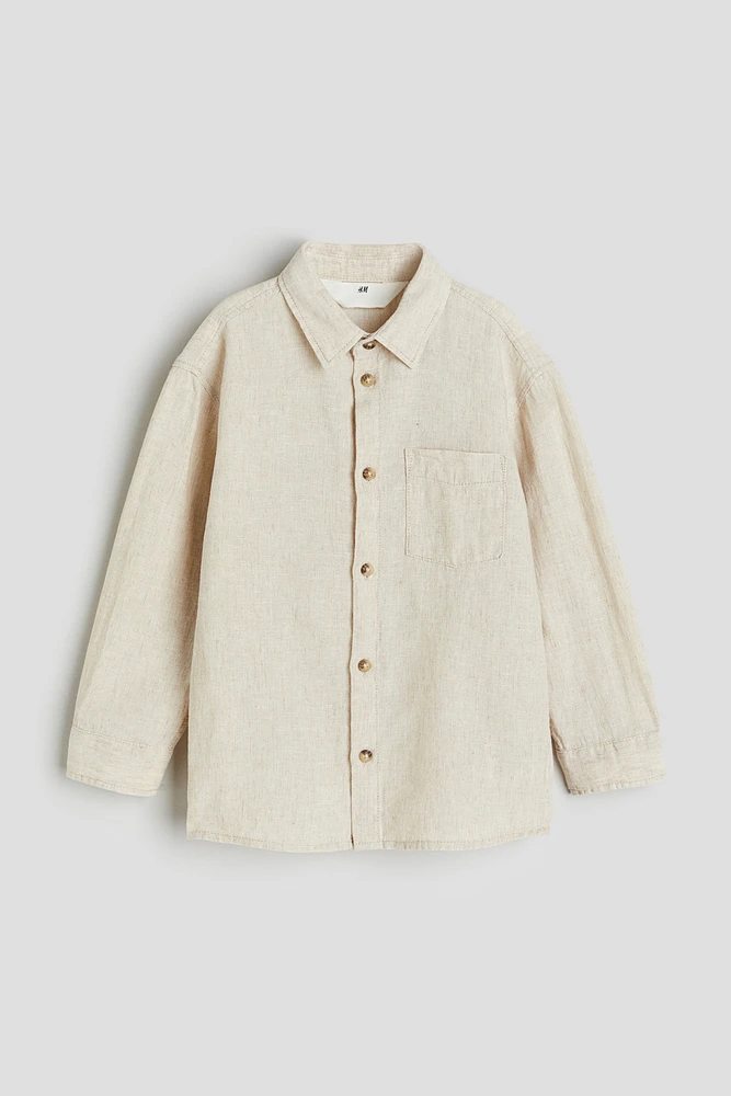 Linen-blend Shirt