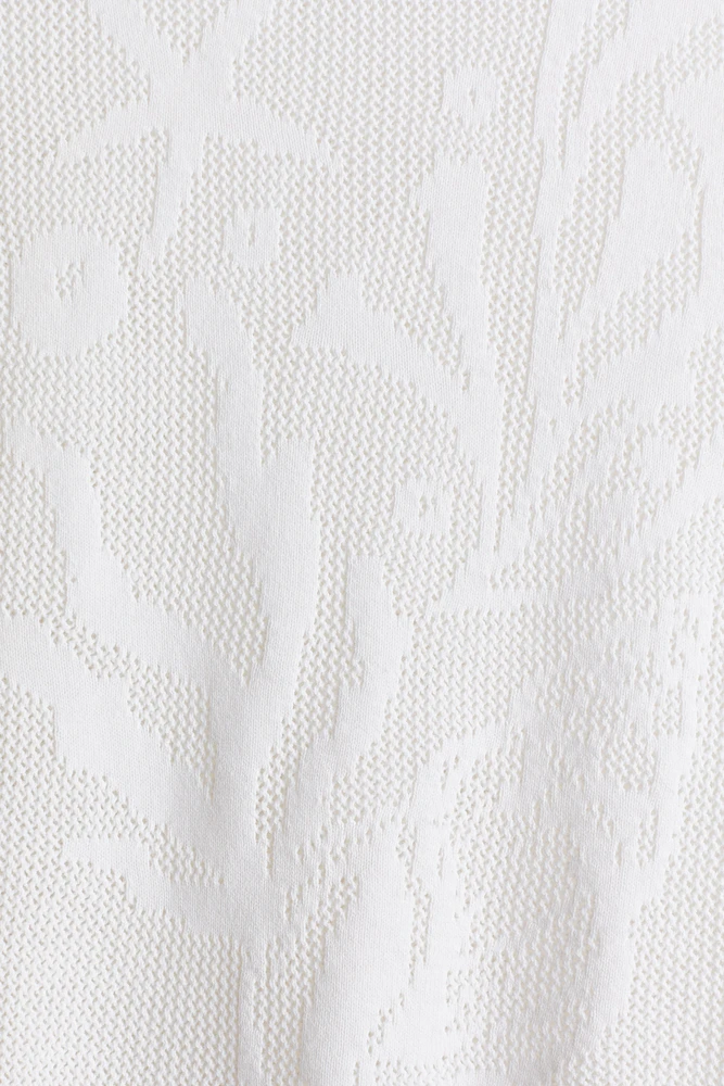 Débardeur près du corps en tricot jacquard