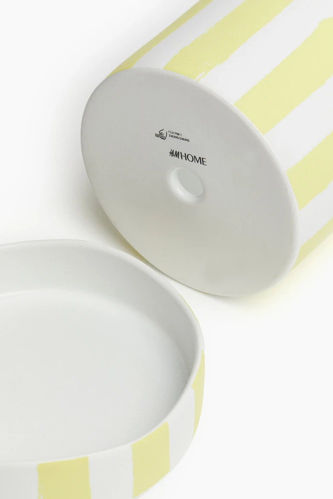 Patterned Plant Pot and Saucer