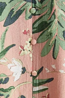 Tie-belt Crêpe Dress