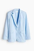 Linen-blend Blazer