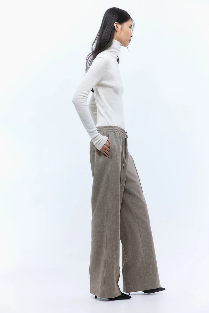 Pantalon de tailleur avec cordon serrage