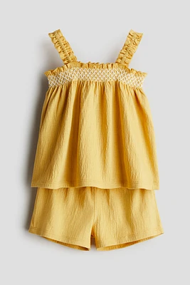 2-piece crinkled jersey set