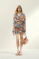 Draped Mini Skirt