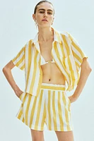 Linen-Blend Shirt