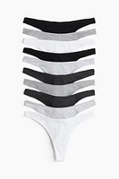 10-pack Cotton Thong Briefs