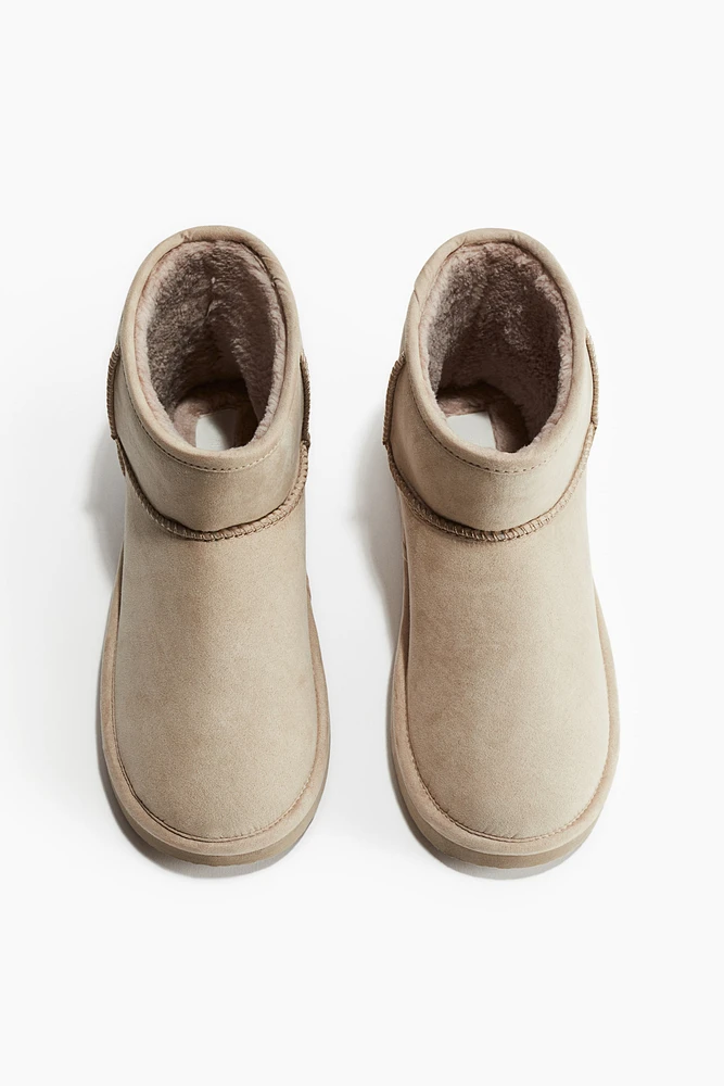Bottines chaudement doublées