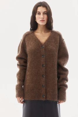 Mohair-Blend Cardigan