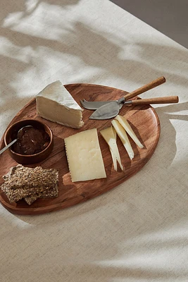 Grande assiette en bois d'acacia