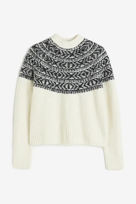 Jacquard-knit Sweater