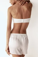 Padded Microfiber Bandeau Bra