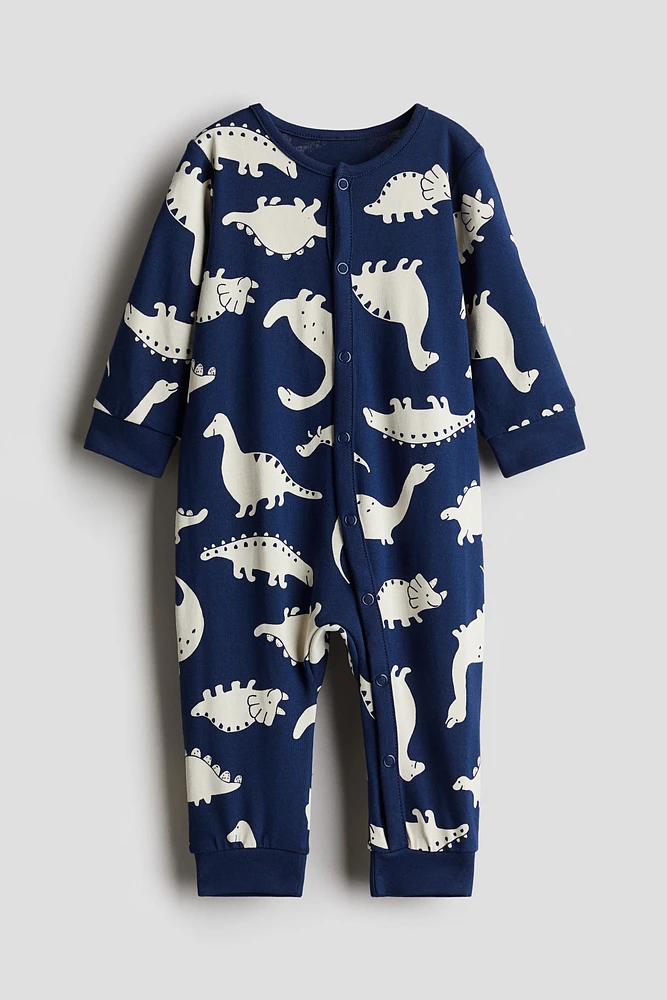 Printed Jersey Pajama Jumpsuit