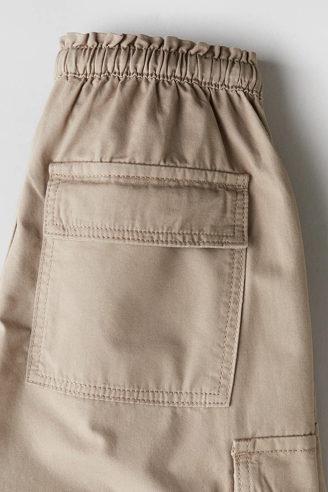 Cotton Twill Parachute Pants