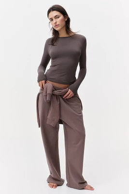 Long-sleeved Microfiber Top