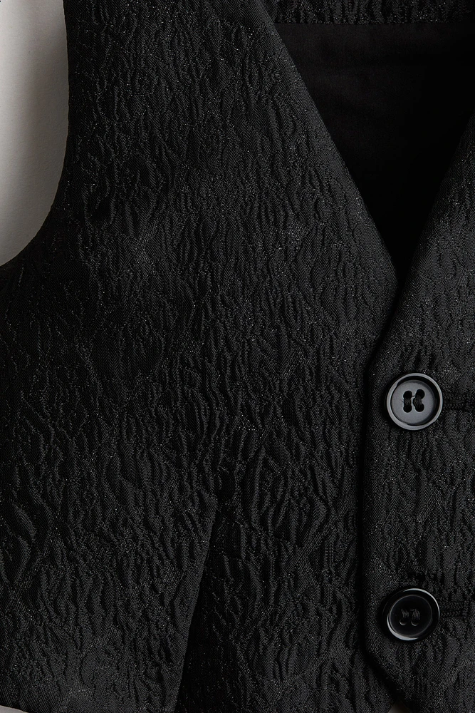 Jacquard-weave waistcoat