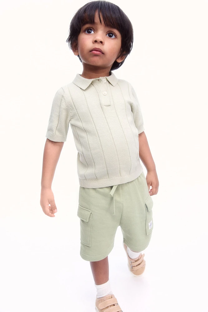Short cargo en molleton