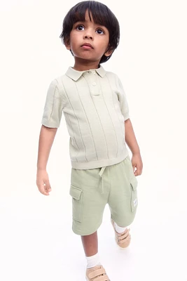 Short cargo en molleton