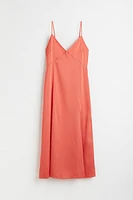 V-neck Satin Slip Dress