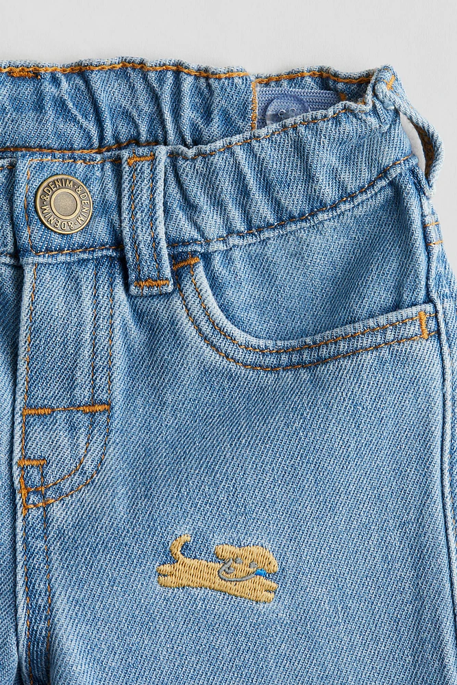 Embroidery-Detail Jeans