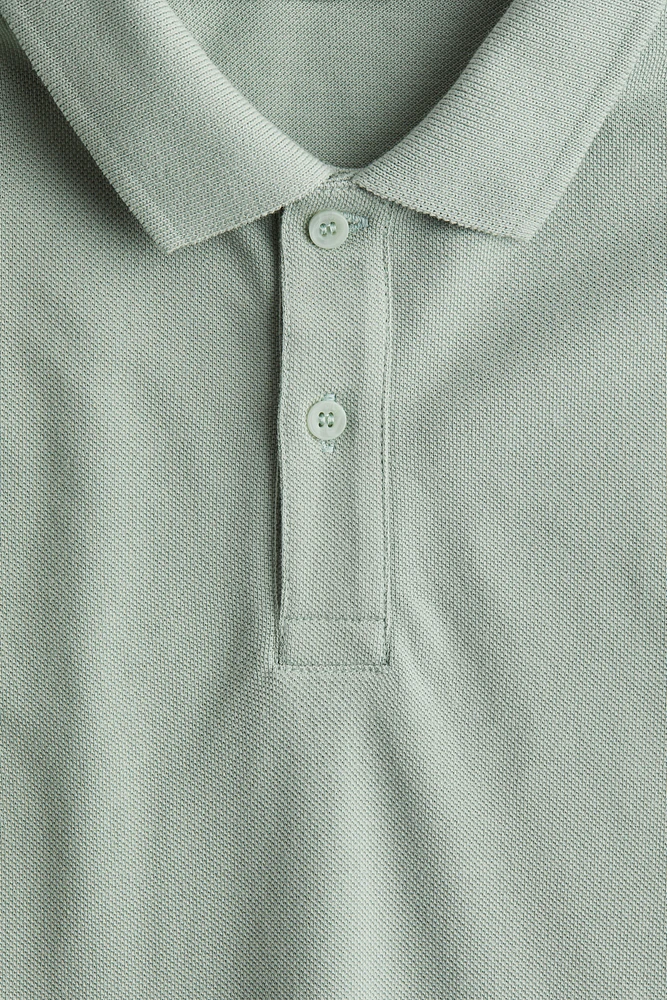 Polo en piqué de coton