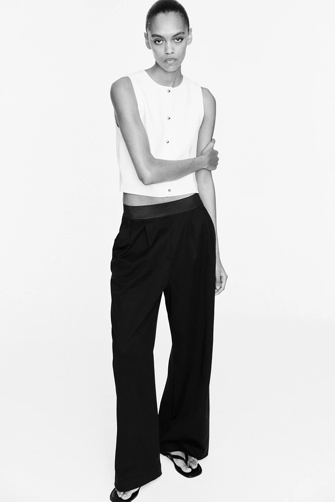 Straight-Leg Jersey Pants