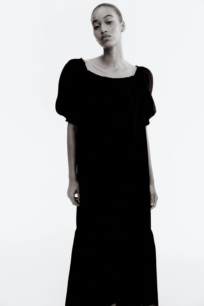 Square-Neck Maxi Dress