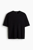 Regular-Fit Textured-Knit T-Shirt