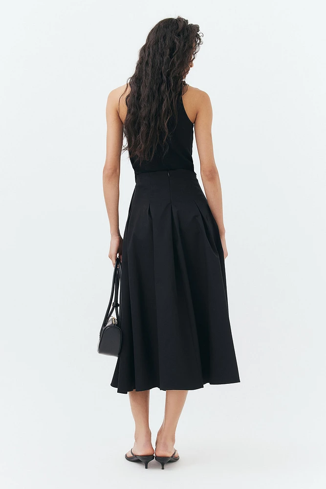 Long Pleated Skirt