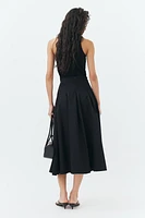 Long Pleated Skirt