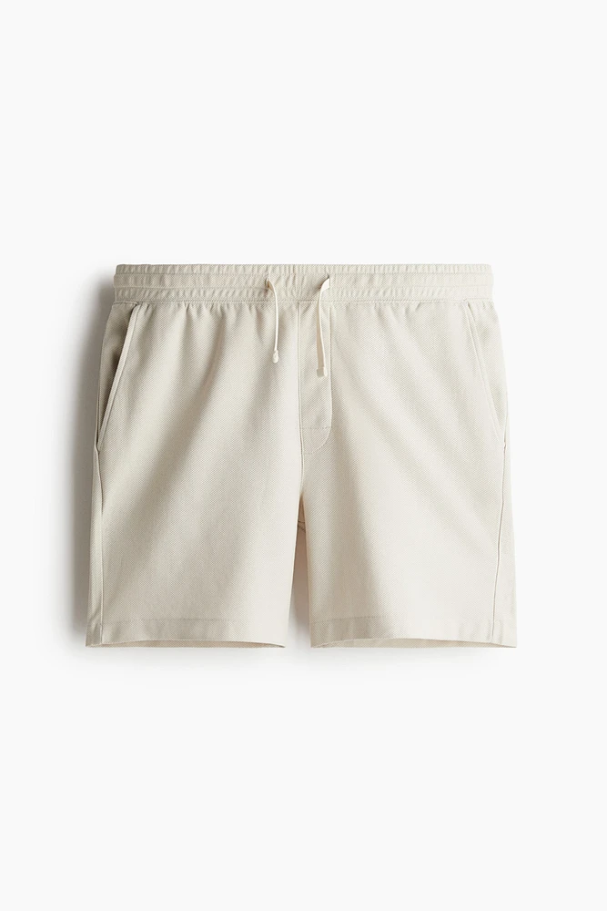 Regular Fit Piqué Shorts