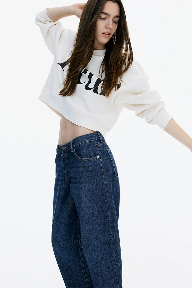 Barrel High Cropped Jeans