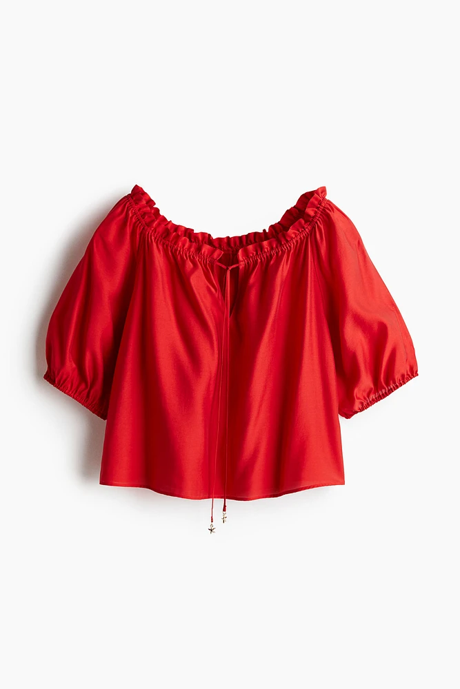 Ruffle-Trimmed Blouse