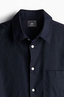 Regular Fit Linen-blend Shirt