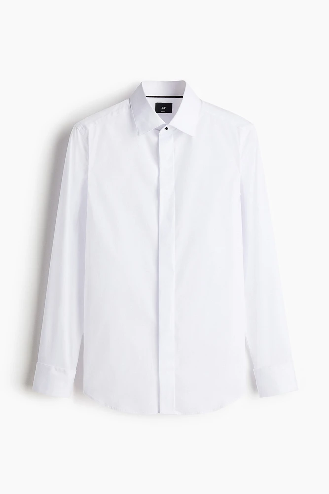 Slim-Fit Tuxedo Shirt