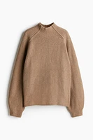 Rib-knit Turtleneck Sweater