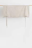 Linen-blend Roll-up Curtain