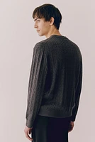 Regular-Fit Cable-Knit Sweater