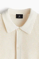Regular Fit Pointelle-Knit Shirt